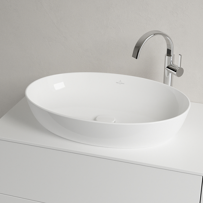 Villeroy&Boch Artis Раковина 61х41х13см., накладная, без отв., без перелива, цвет: альпийский белый