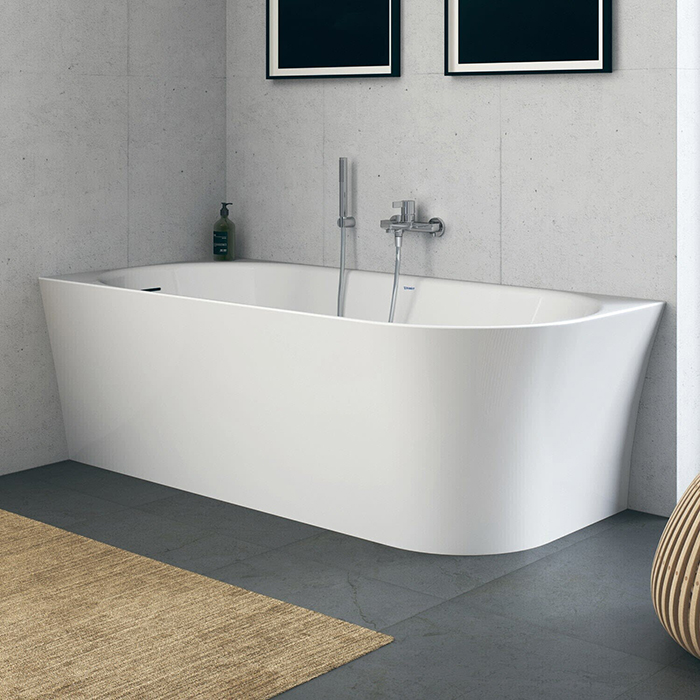 Duravit No.1 Ванна 170х100 см, встраиваемая, вариант левый, цвет: белый