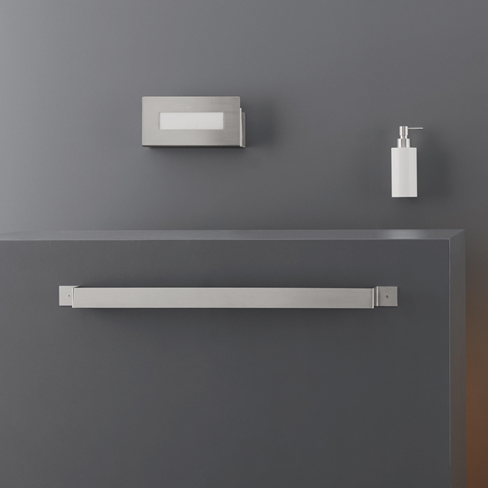 CEA Design NEUTRA Полочка 23см, многофункциональная, цвет: нержавеющая сталь