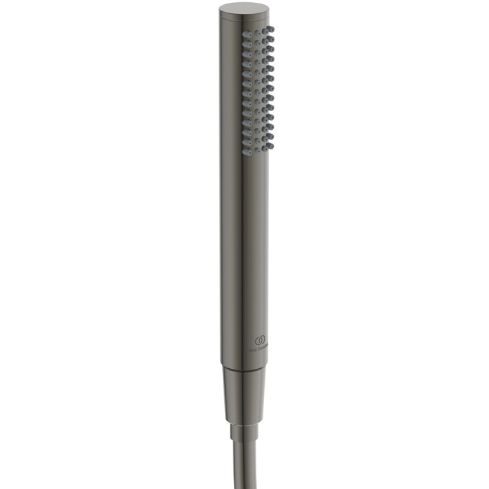 Ideal Standard Ceratherm T125 Душевая система, с термостатическим смесителем, душевая лейка stick, верхний душ Ø30см., поворотный держатель верхнего душа, настенный кронштейн, шланг для душа IdealFlex 175см., цвет: PVD Magnetic Grey (Магнит)