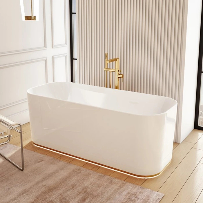 Villeroy&Boch Finion Ванна 170х70х62см., отдельностоящая, Quaryl®, цвет: альпийский белый/шампань