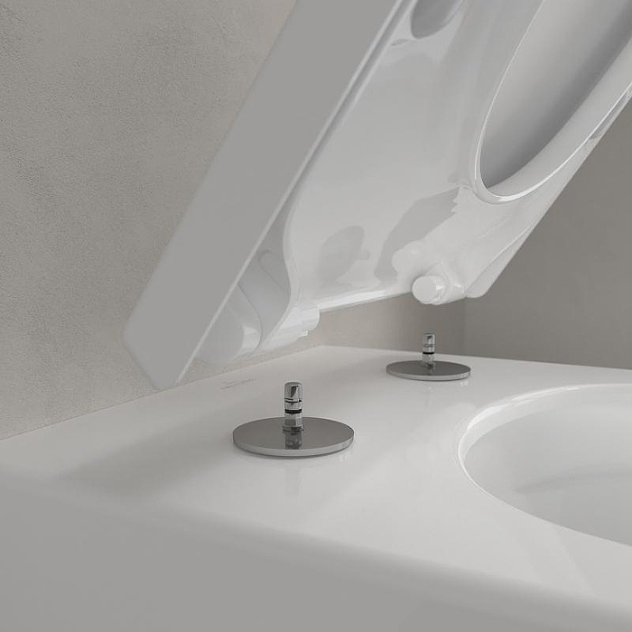 Villeroy&Boch Subway 3 Унитаз 37х56х36см., подвесной, безободковый, SoftClosing, цвет: альпийский белый