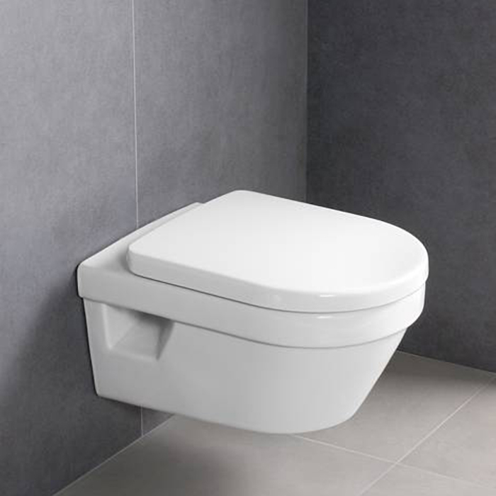 Villeroy&Boch Architectura Унитаз подвесной 37х53 см, безободковый, с антигрязевым покрытием CeramicPlus, цвет: белый
