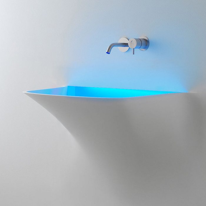 Antonio Lupi Soffio Раковина 86x56x77.5 см, без отв., с Led подсветкой, цвет: белый