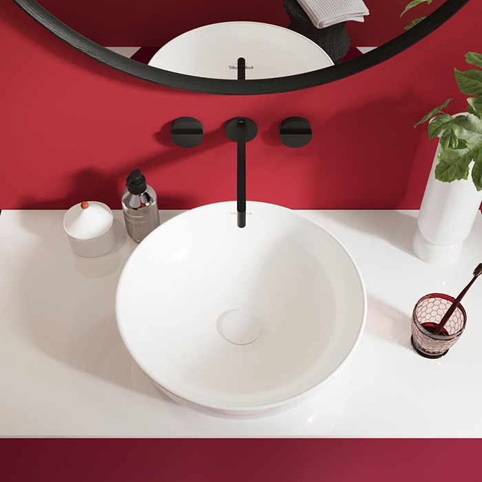 Villeroy&Boch Artis Раковина 43х43 см, без отв., без перелива, с антигрязевым покрытием CeramicPlus, цвет: белый