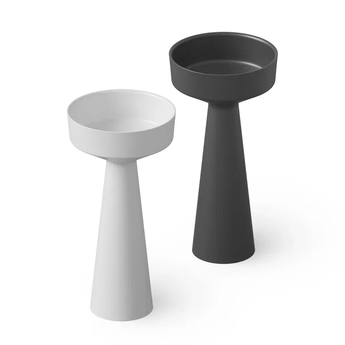 Dea Design Pedestal Basin Раковина 42.5x42.5x85см., напольная, без отв., Solid Surface, цвет: Black №16