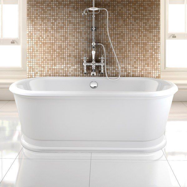 Burlington Ванна отдельностоящая 180x85x63.3см., цвет: белый