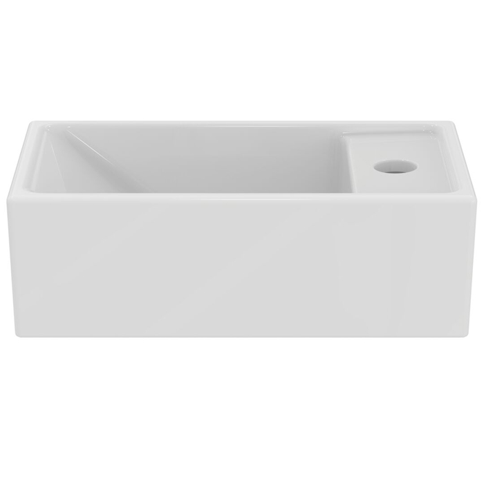 Ideal Standard i.life S Раковина 37x21xh12см, подвесная, с 1 отверстием, Dx, без перелива, цвет: белый глянец