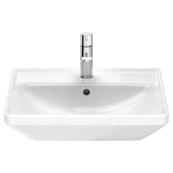 Duravit D-Neo Раковина накладная 55x44см, с переливом, с 1 отв., цвет: белый