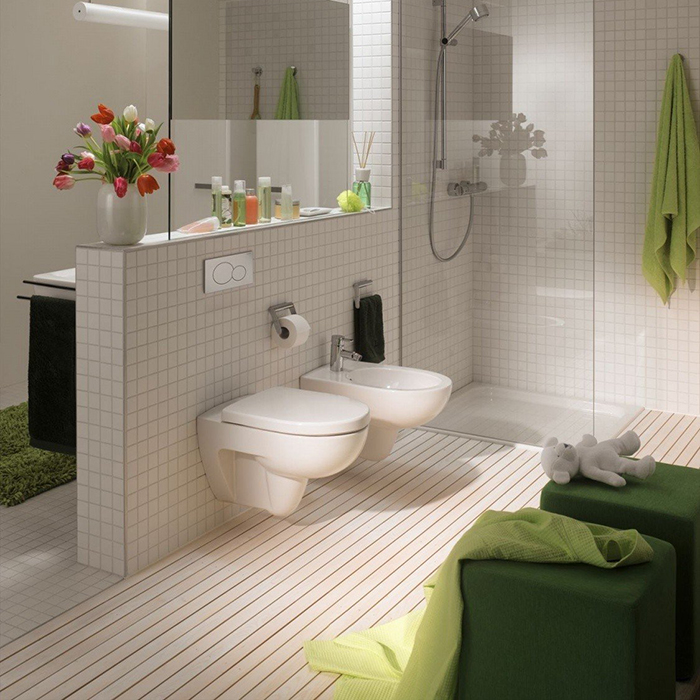Geberit Renova Nr.1 Унитаз 35.5х54см., подвесной, безободковый, цвет: белый