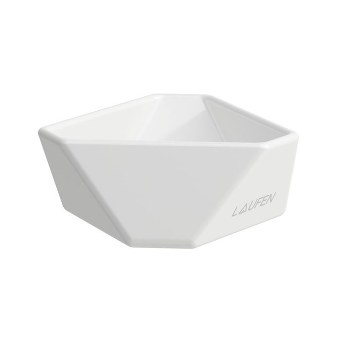 Laufen Home collection Керамическая чаша для украшений 10.5х10х4см TRIO TRAY, цвет: белый