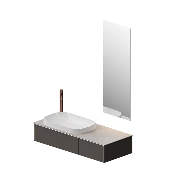Kerama Marazzi Magica Тумба 115.4х48.5х22см., подвесная, 2 ящика, цвет: вечерний серый матовый