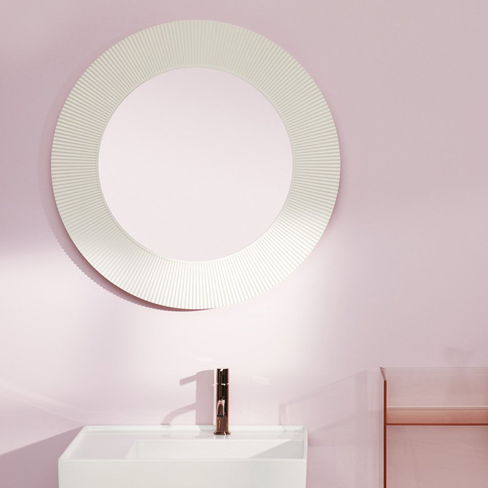Laufen Kartell Зеркало круглое d=78см, настенное, без подсветки, цвет: белый