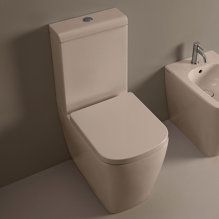 Flaminia Play Сиденье с крышкой для унитаза, с микролифтом, цвет: Avana