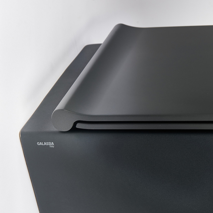 Galassia Meg11Pro Унитаз подвесной 55x35см., безободковый, цвет: черный матовый