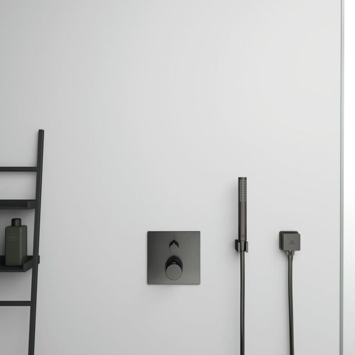 Ideal Standard Ceratherm C100 Смеситель для душа, встраиваемый, термостатический, для монтажа с комплектом EASY-BOX A1000NU, цвет: PVD Magnetic Grey