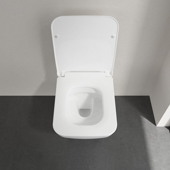 Villeroy&Boch Venticello Унитаз подвесной 37.5x56см, сиденье SlimSeat, микролифт, цвет: альпийский белый