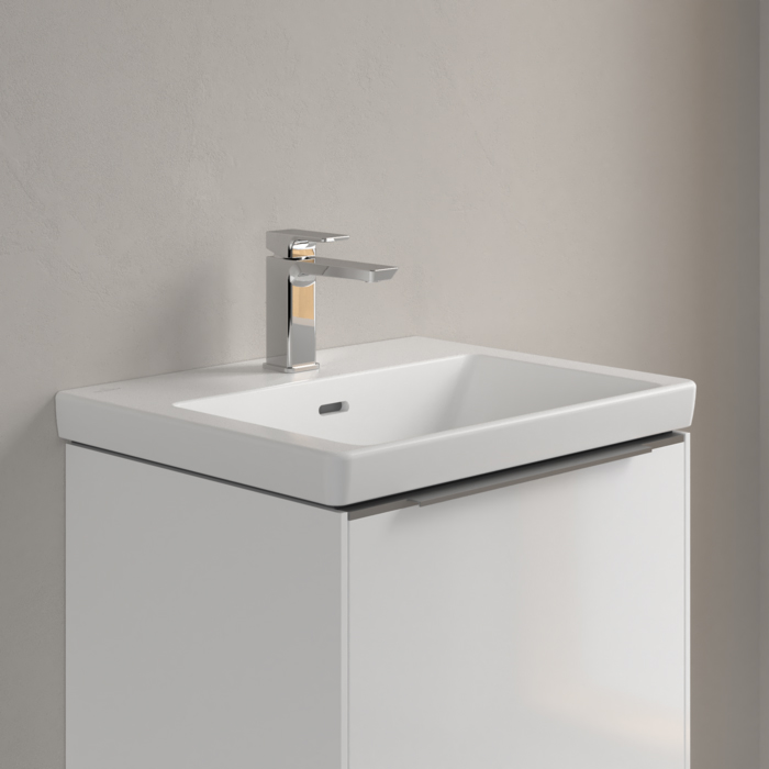 Villeroy&Boch Subway 3.0 Раковина 55х44х16.5см., 1 отв., подвесная, CeramicPlus, с переливом, цвет: белый камень
