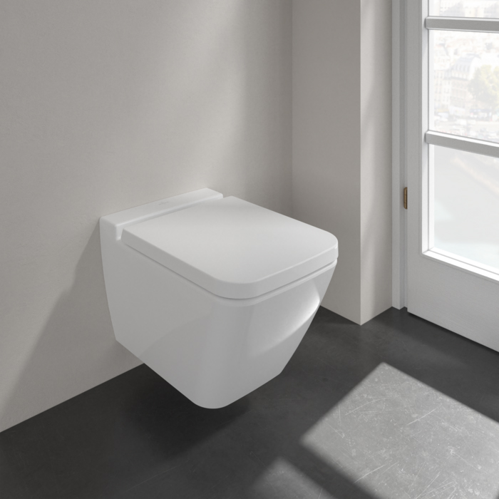 Villeroy & Boch Finion, Унитаз подвесной, размер 37.5x56см, с антигрязевым покрытием CeramicPlus, цвет: белый