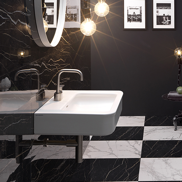Flaminia Marde Раковина 75x50x14 см, 1 отв., цвет: белый