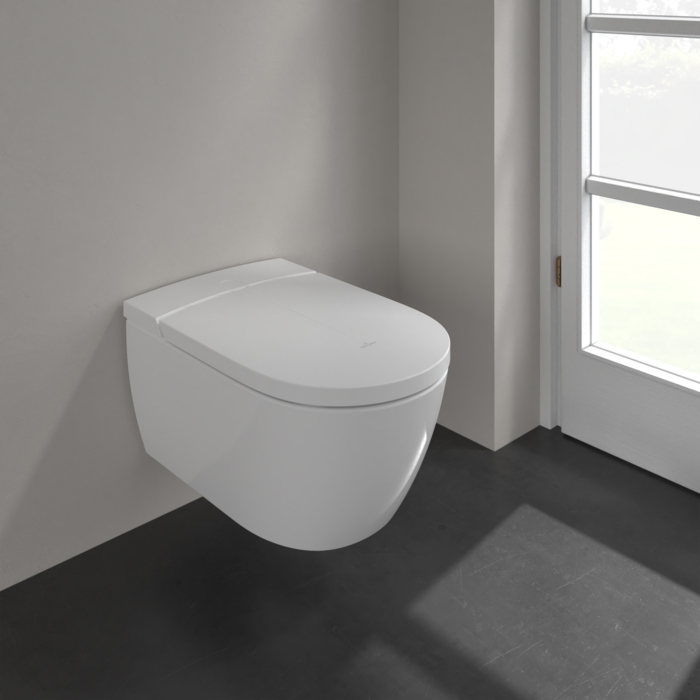 Villeroy&Boch ViClean-I 100 Унитаз-биде подвесной 38.5x59.5 см, безободковый, с антигрязевым покрытием CeramicPlus, цвет: белый