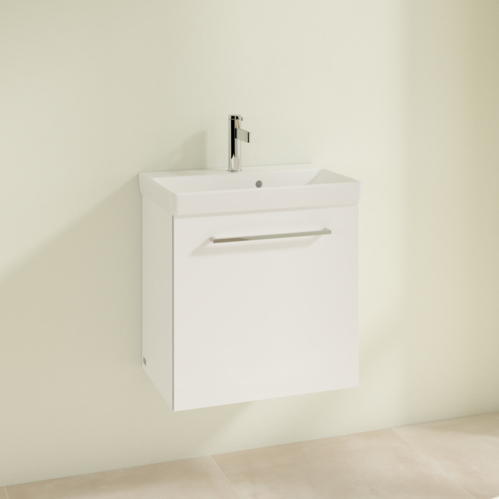 Villeroy & Boch Avento, Тумба с раковиной, 51.2х52х44.7см, подвесная, цвет: белый