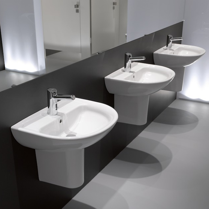 Laufen Pro Раковина 60x48x16,5 см, подвесная, с 1 отв., по центу, c переливом, цвет: белый