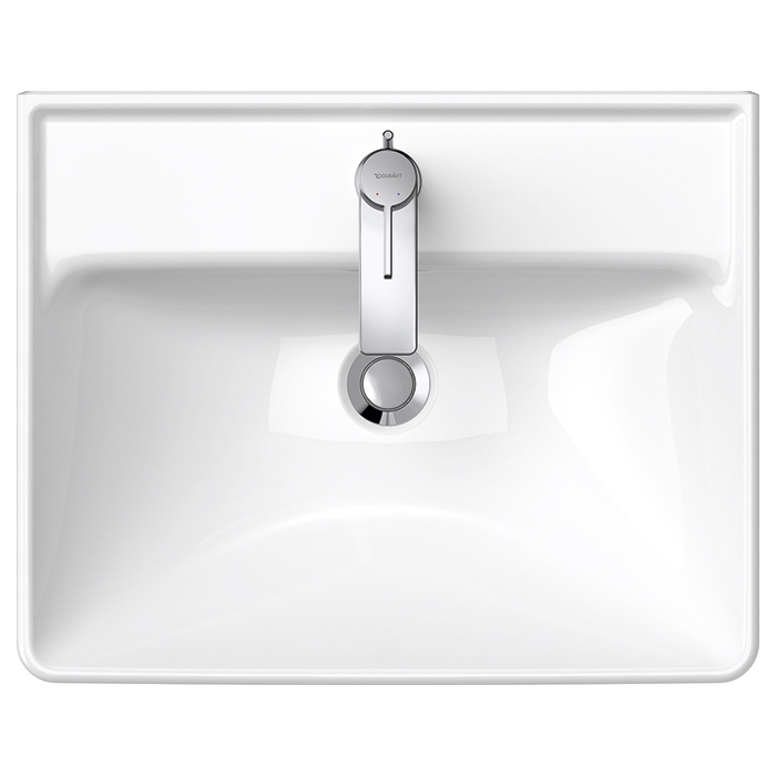 Duravit D-Neo Раковина накладная 55x44см, с переливом, с 1 отв., цвет: белый