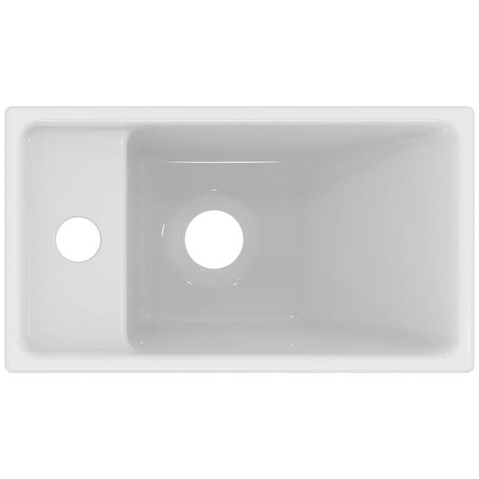 Ideal Standard i.life S Раковина 37x21xh12см, подвесная, с 1 отверстием, Sx, без перелива, цвет: белый глянец