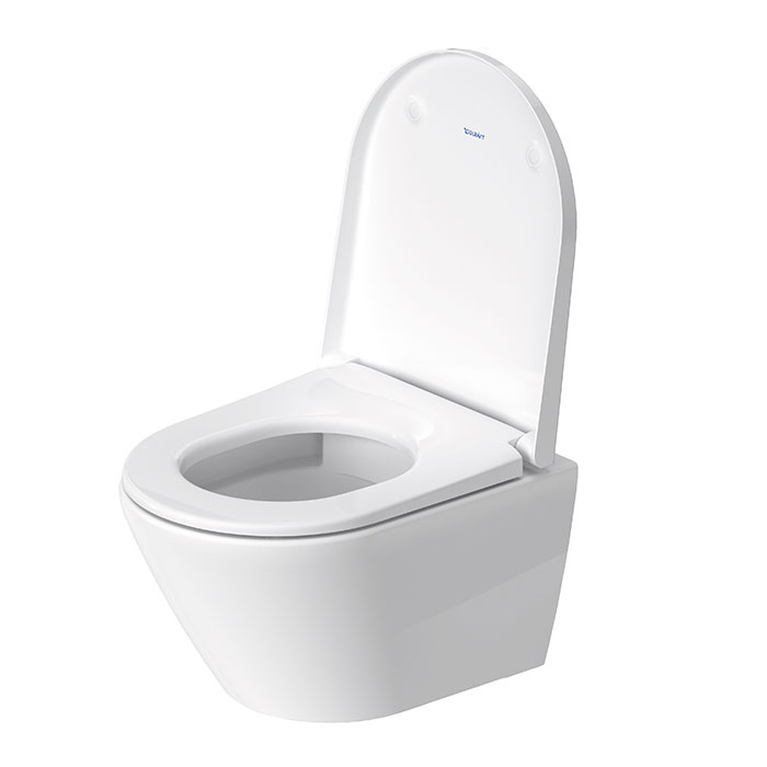 Duravit D-Code Унитаз 37x48см., подвесной, безободковый, с сиденьем микролифт, цвет: белый глянцевый