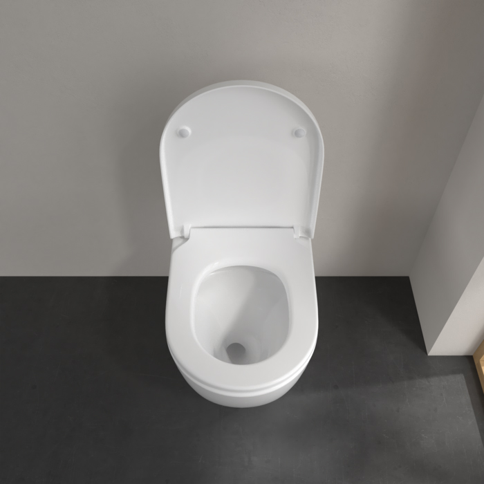 Villeroy&Boch Subway 3.0 Унитаз 37х60х40см., напольный, TwistFlush, с антигрязевым покрытием CeramicPlus, цвет: альпийский белый