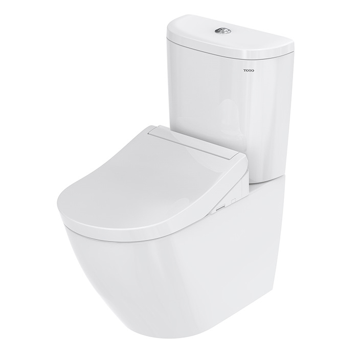 TOTO NC Унитаз-моноблок 38x70.4x41cм., с сиденьем-вошлет, безободковый, цвет: белый