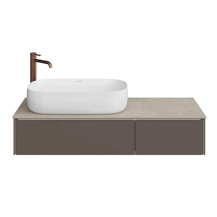 Kerama Marazzi Magica Тумба 115.4х48.5х22см., подвесная, 2 ящика, цвет: вечерний серый матовый