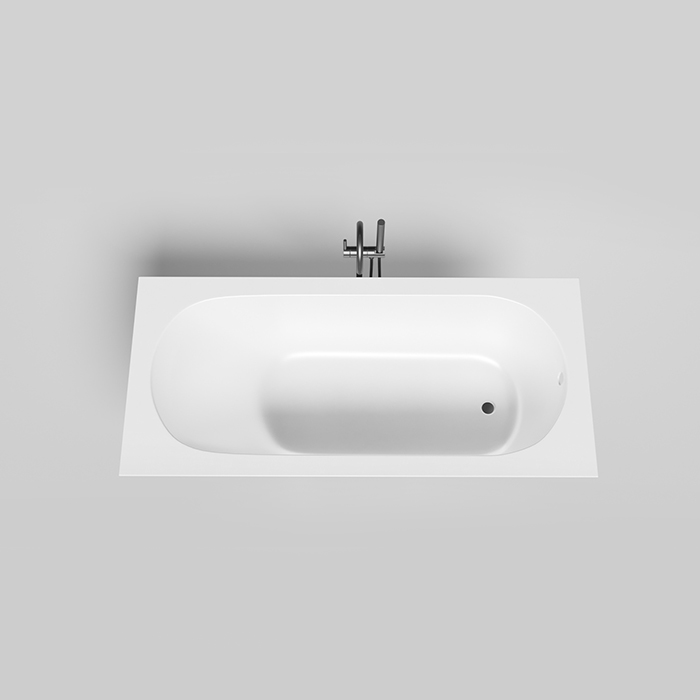 Salini Lofo Ванна 180x80см, встраиваемая, Solid Surface, цвет: белый матовый