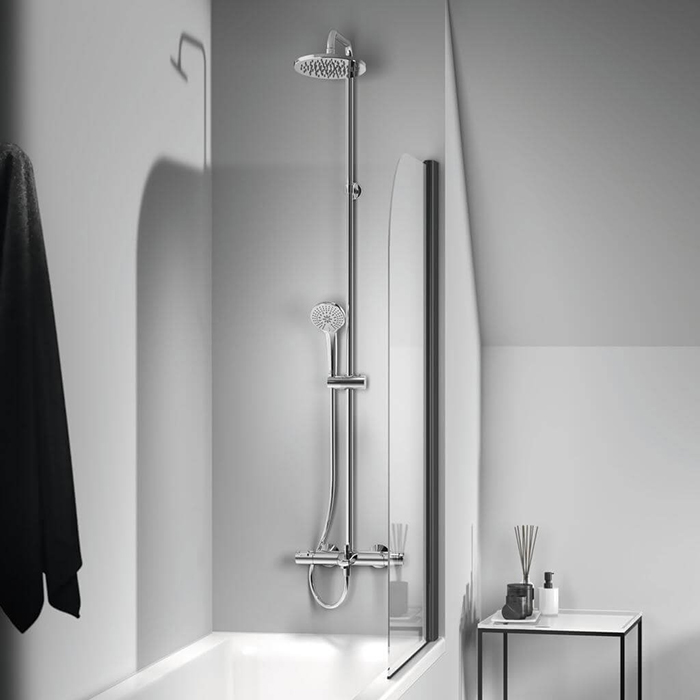Ideal Standard Ceratherm T25 Душевая система с термостатическим смесителем, верхним душем Ø20см., держателем, лейкой для душа и шлангом 160см., цвет: хром