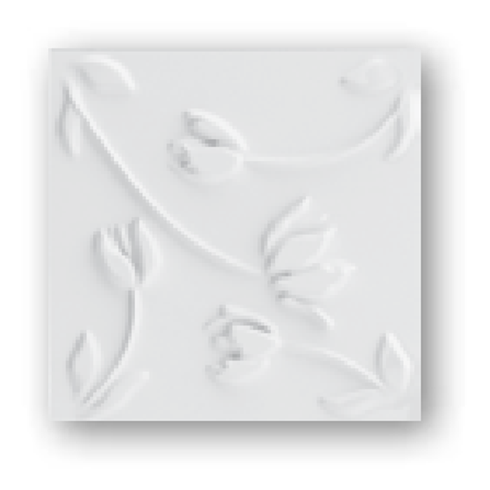 laDiva Eugenia 01 Керамическая плитка 15x15см, настенная, квадратная, цвет: panna