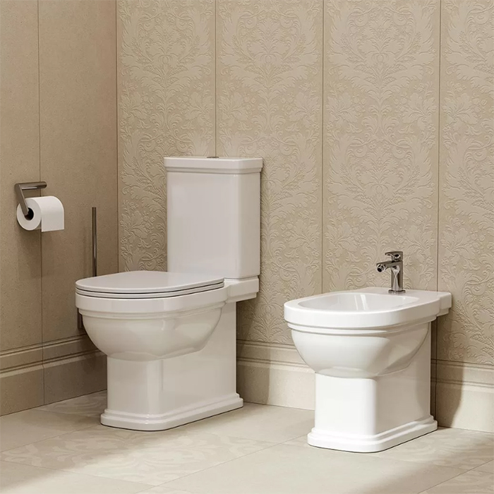 Kerama Marazzi Pompei Биде напольное, 1 отв., цвет: белое глянцевое