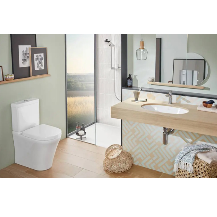 Villeroy&Boch O.novo Раковина 65х40х20.8см., без отв., под столешницу, с переливом, с антигрязевым покрытием CeramicPlus, цвет: альпийский белый