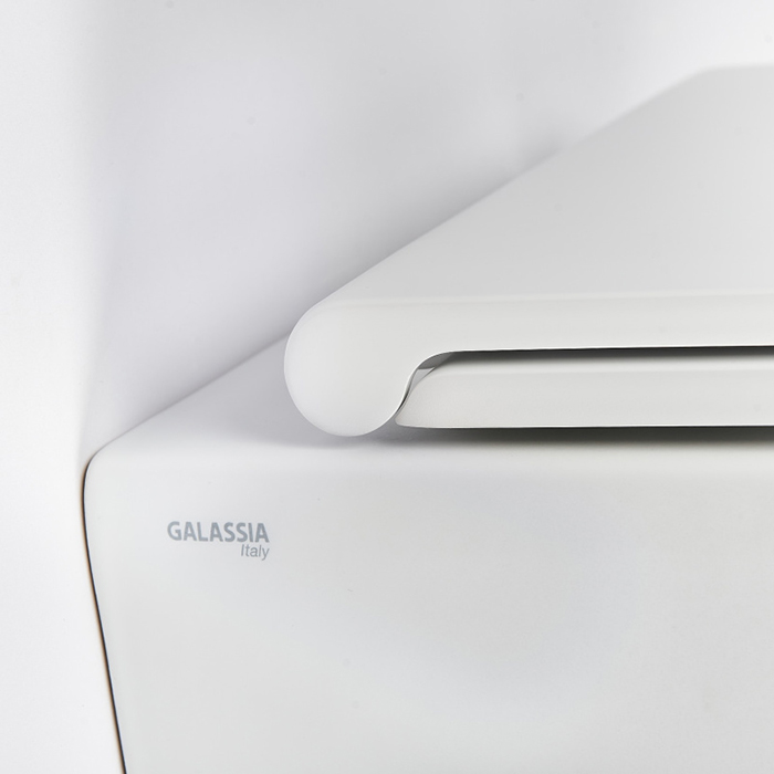 Galassia Dream Унитаз подвесной 52x36см., безободковый RIM, с сиденьем микролифт 7330, цвет: белый матовый