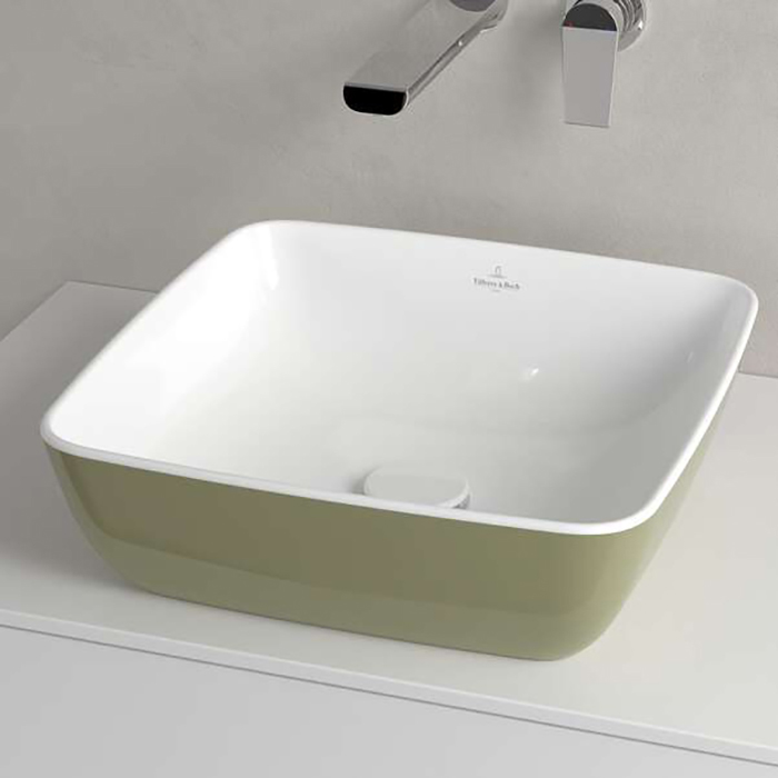 Villeroy&Boch Artis Раковина 41x41x13см., накладная, цвет: Sage Green