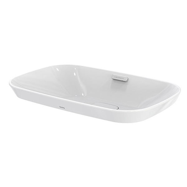 TOTO Neorest Раковина 74.6x44.8x17.3 см, без отв., полувстраиваемая, CeFiONtect, цвет: белый