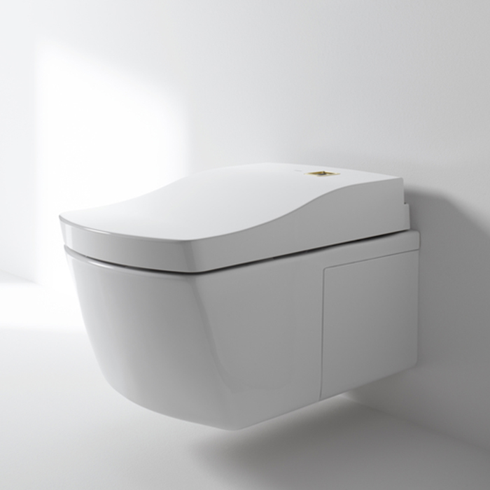 TOTO Neorest AC Унитаз подвесной 42.3x66.6x41см, безободковый, CeFiONtect, Tornado Flush, с сиденьем Washlet, цвет: белый