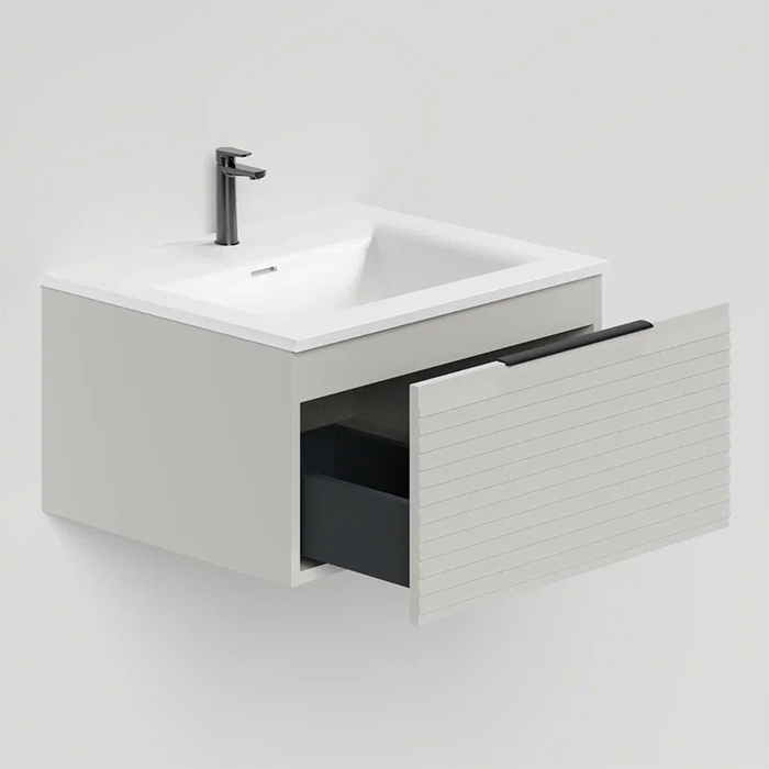 Salini Touch Тумба 60х50х32см., подвесная, с раковиной, 1 ящик, гор. фрез., цвет: Сreamy