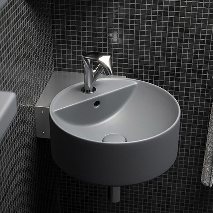 Flaminia Twin Раковина 52.5x20 см, 1 отв., цвет: белый