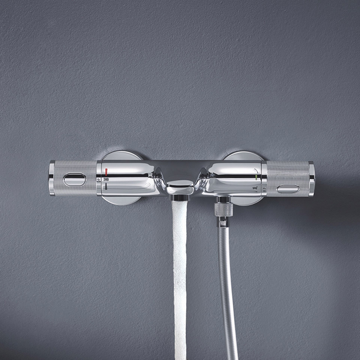 Grohe Grohtherm 1000 Performance Pro Смеситель для ванны, настенный, термостатический, цвет: хром