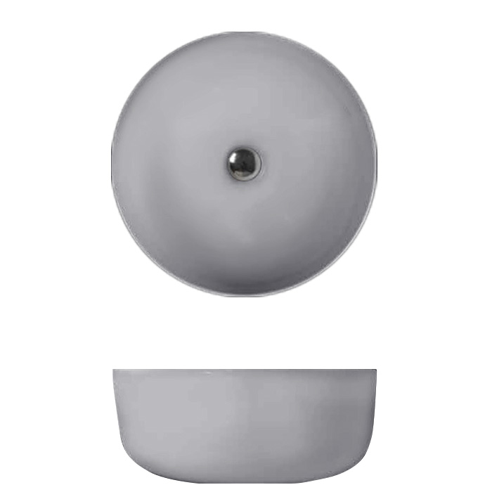 Kerasan Nolita Раковина-чаша 40x15 см, без отв., цвет: Grigio matt