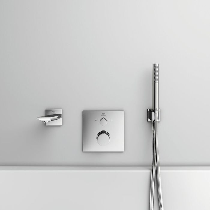 Ideal Standard Ceratherm C100 Смеситель для душа, встраиваемый, термостатический, для монтажа с комплектом EASY-BOX A1000NU, цвет: хром