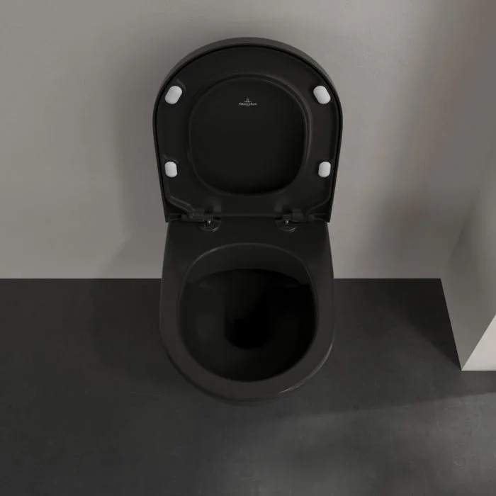 Villeroy&Boch Subway 2.0 Унитаз 37х56х36.5см., подвесной, DirectFlush, CeramicPlus, цвет: Ebony