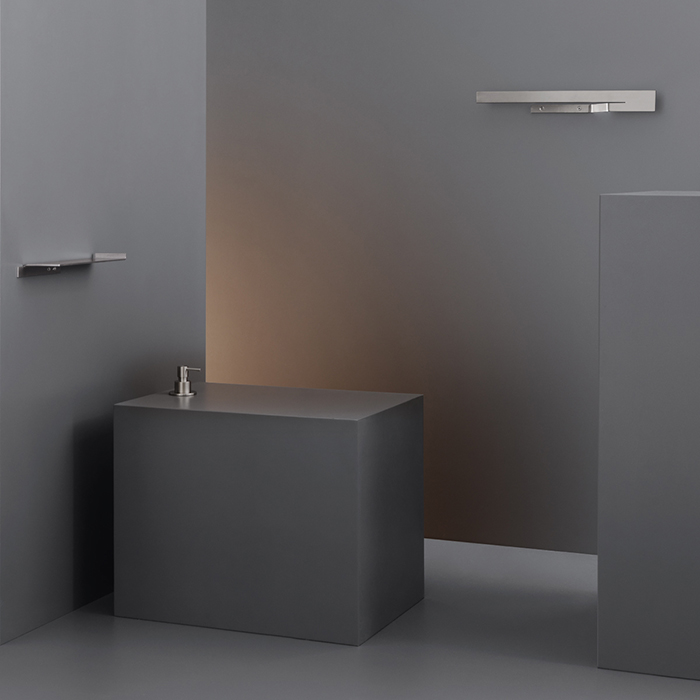 CEA Design ZIQQ Полочка 14.5см, подвесная, многофункциональная, цвет: нержавеющая сталь