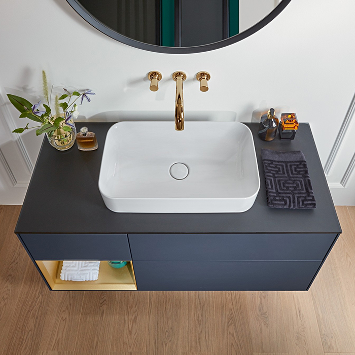 Villeroy&Boch Finion Раковина накладная 60х35х11.5см., без отв., с антигрязевым покрытием CeramicPlus, цвет: белый